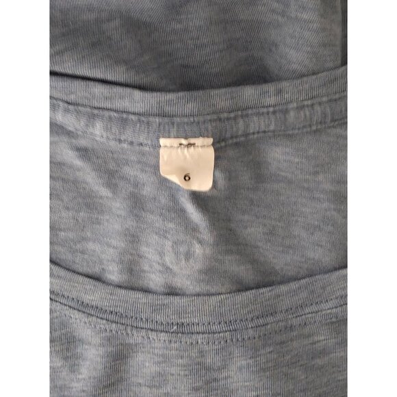 Lululemon Love Sleeveless Heathered Neptune Blue Pima Cotton Athleisure Tank 6 - Picture 7 of 8